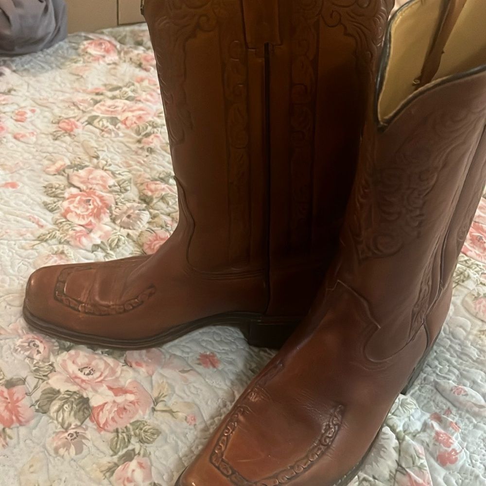 Vintage acme leather boots
